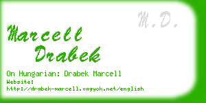 marcell drabek business card